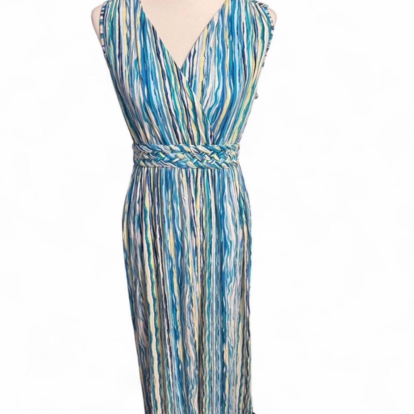 Like New Ronni Nicole Casual Bohemian Striped Maxi Dress S - Picture 1 of 4